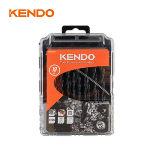 19 قطعة من رؤوس المثقاب HSS الملتوية، مطلية باللون الأسود