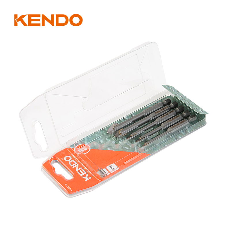 مجموعة رؤوس مثقاب زجاجية مكونة من 5 قطع، سداسية. تغيير سريع شانك