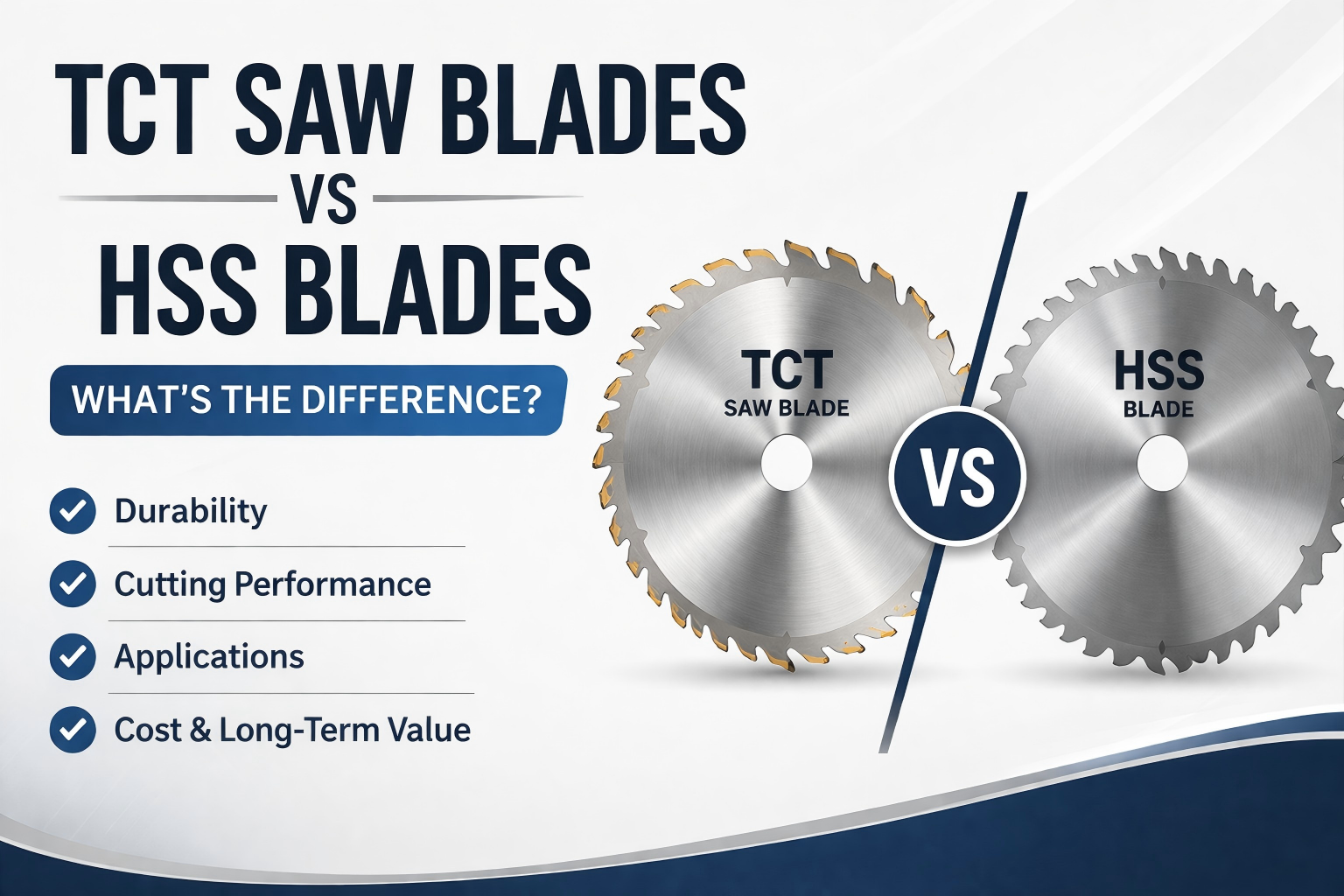 شفرات منشار TCT وشفرات HSS: ما الفرق؟