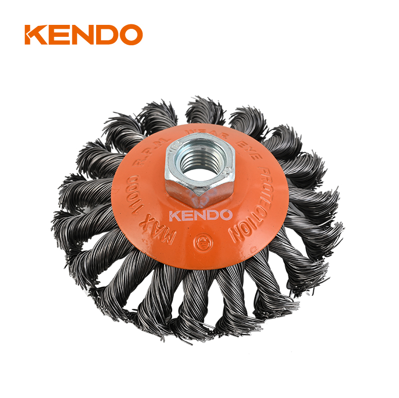 فرشاة شطبة ، سلك معقود